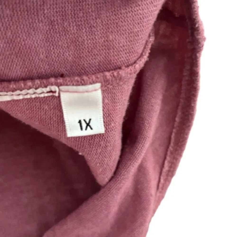 143 story pink ombre sweater 1X